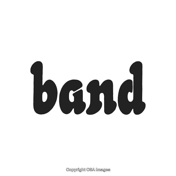 Bold Black Text Reading 'Band' in Playful Rounded Font