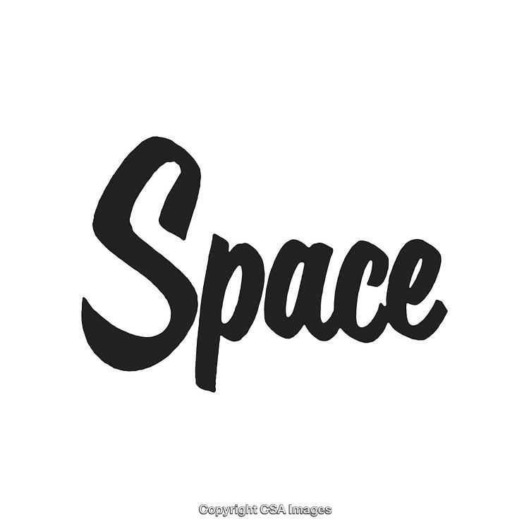 Modern Bold Typography of the Word Space with Creative Design Style