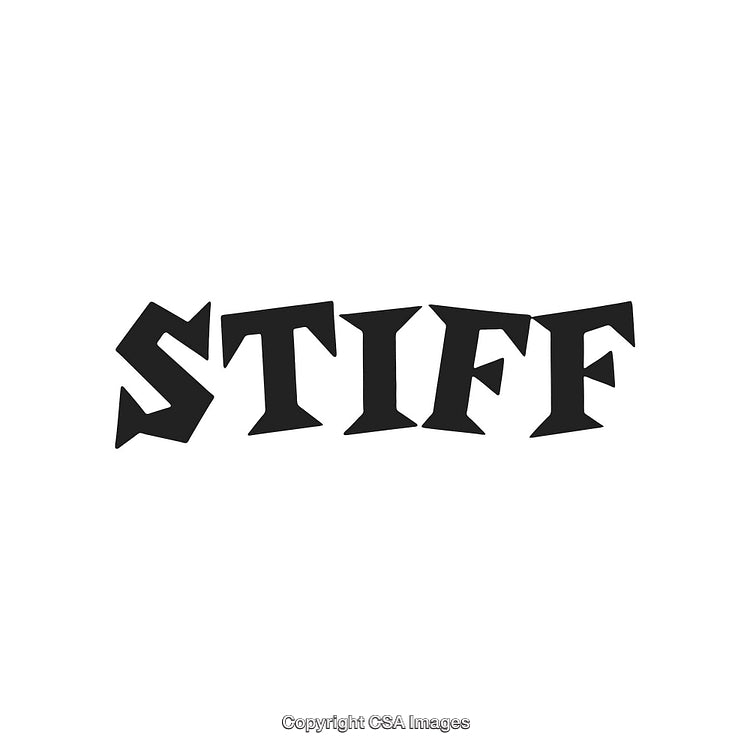 Bold Black Typographic Design with Artistic Lettering and Negative Space on White