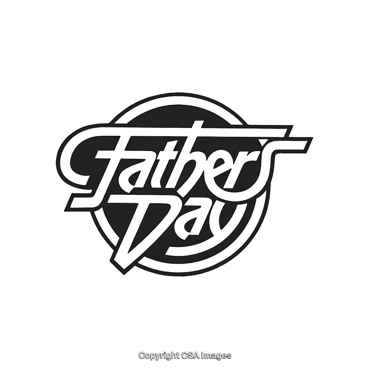 Creative Father's Day Typography Design in Stylish Retro Font and Pattern