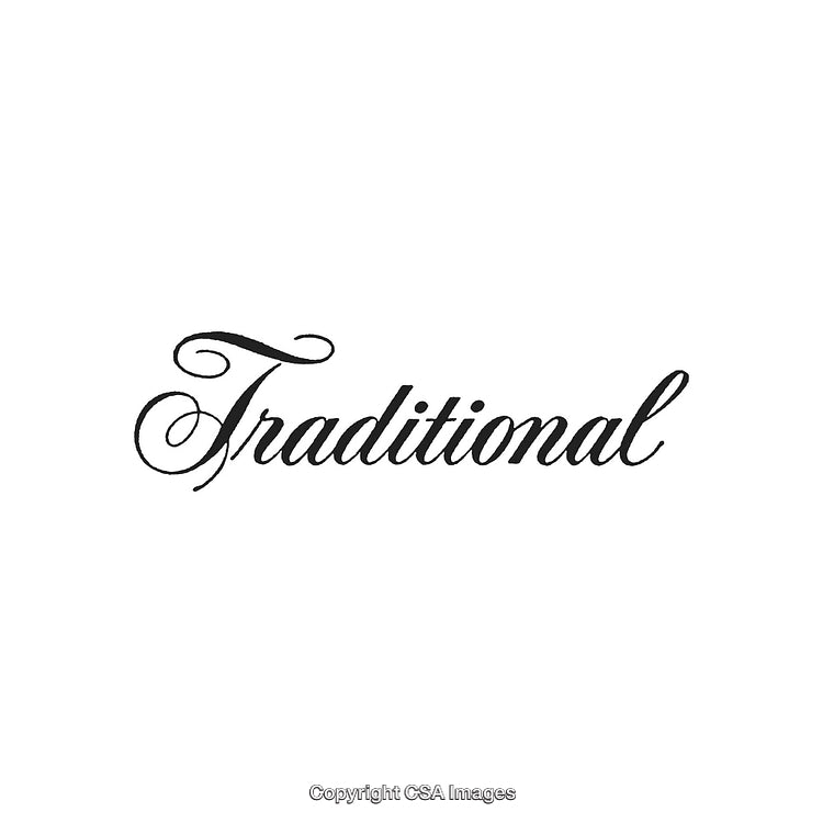 Traditional Script Typography in Elegant Calligraphy Style on White Background