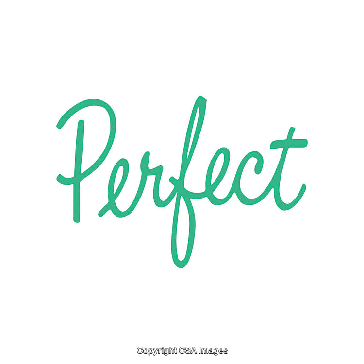 Perfectly Designed Typography Artwork in Bright Green on a White Background