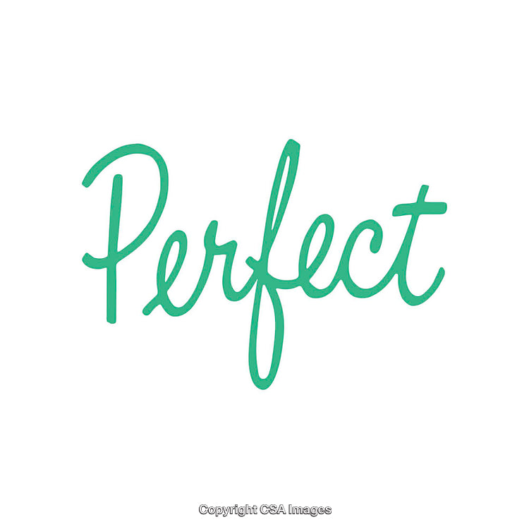 Perfectly Designed Typography Artwork in Bright Green on a White Background