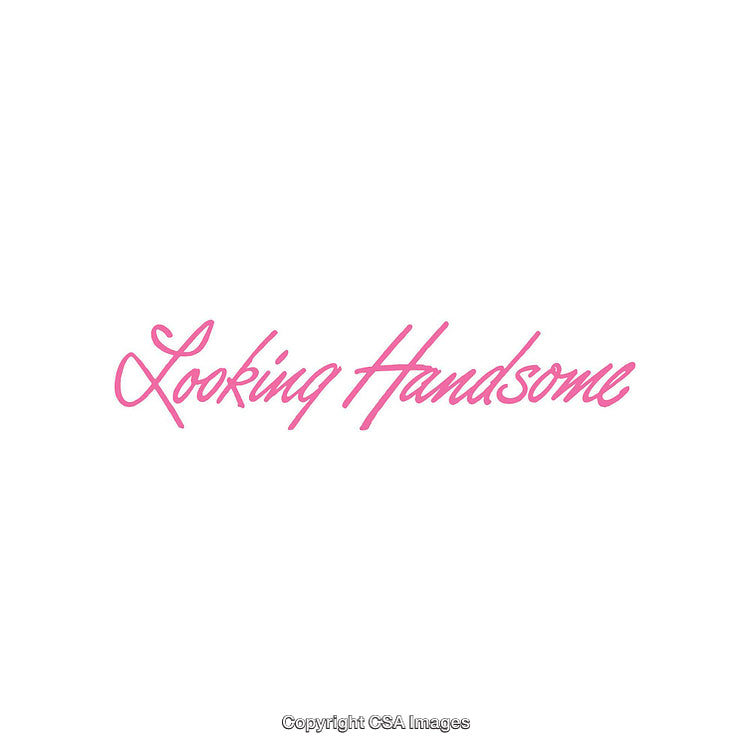 Pink Script Writing Displayed on a Minimalistic White Background