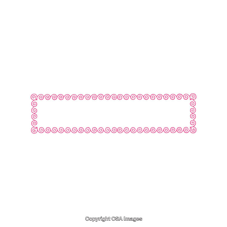 Elegant Pink Swirl Design Border for Creative and Artistic Creations
