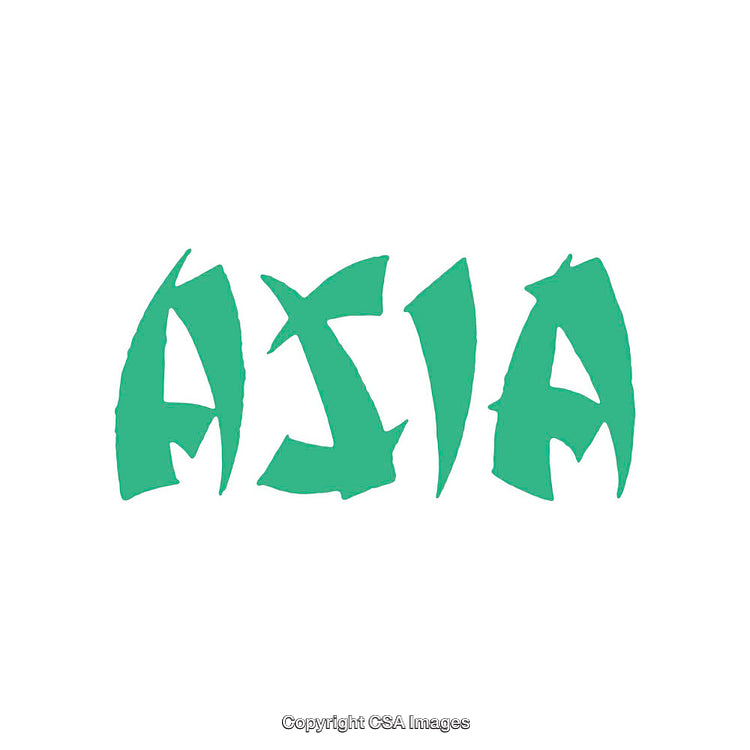 Minimalist Green Typography Artwork Featuring Stylized Letters on White Background