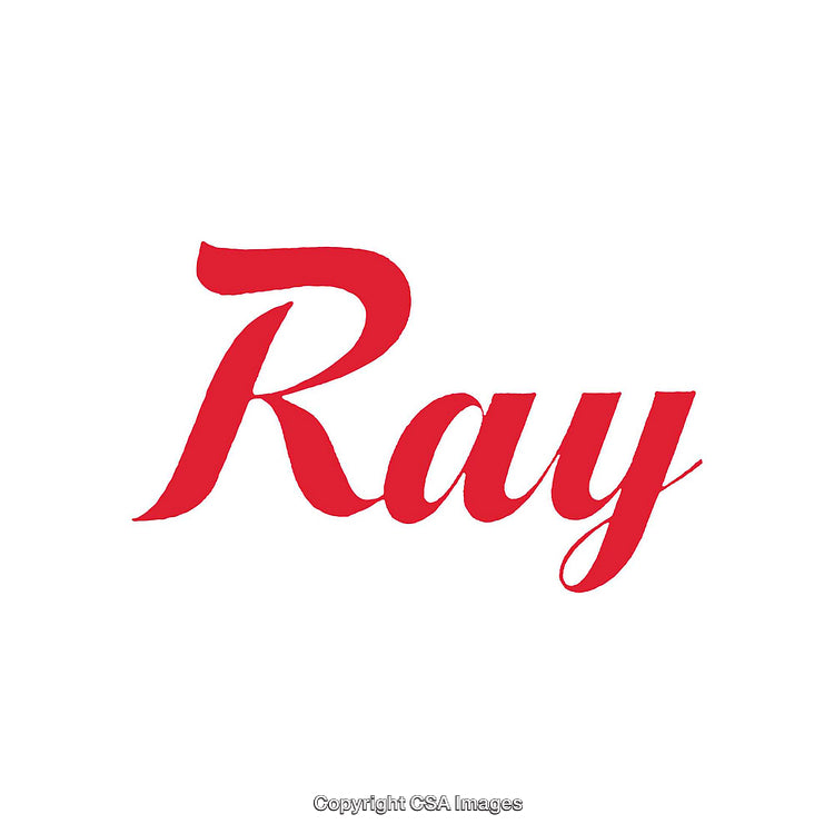Red Script Text on a Clean White Background