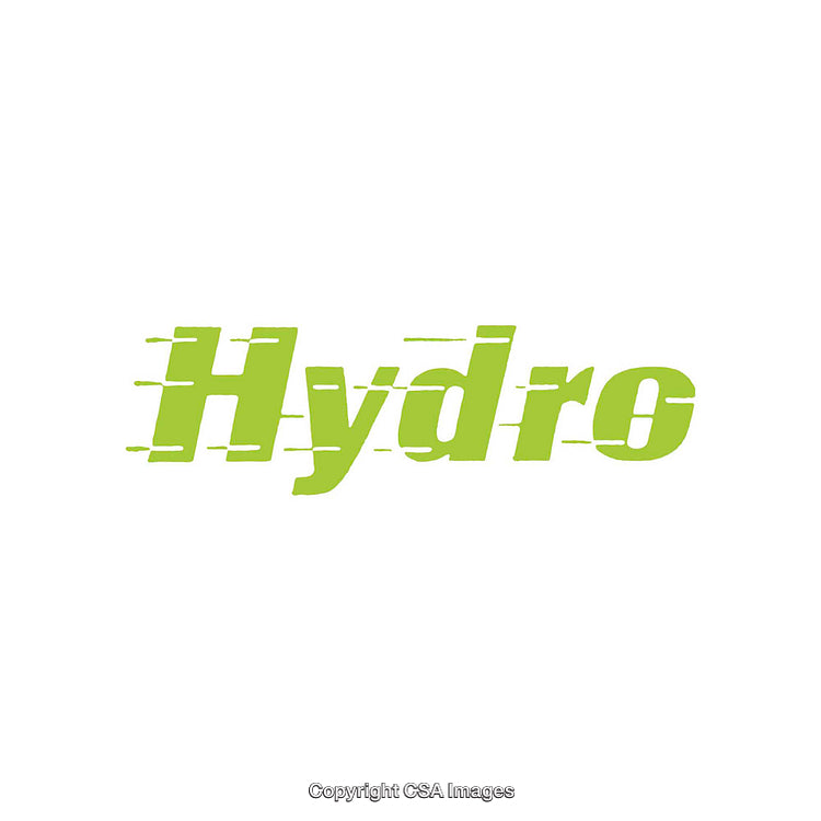 Green Hydro Logo With Minimalistic and Modern Typography Design
