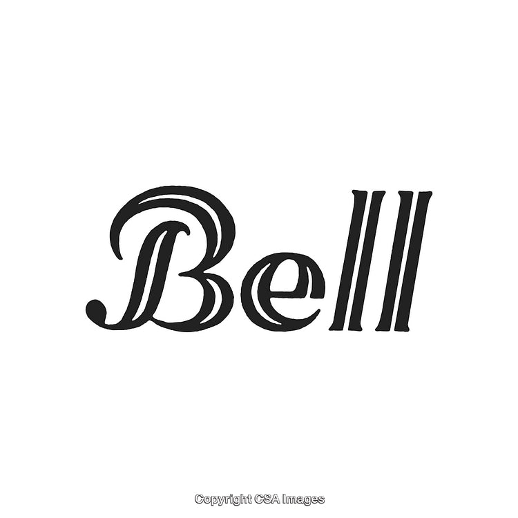 Stylized Wordmark Featuring the Word Bell in Unique Calligraphic Font