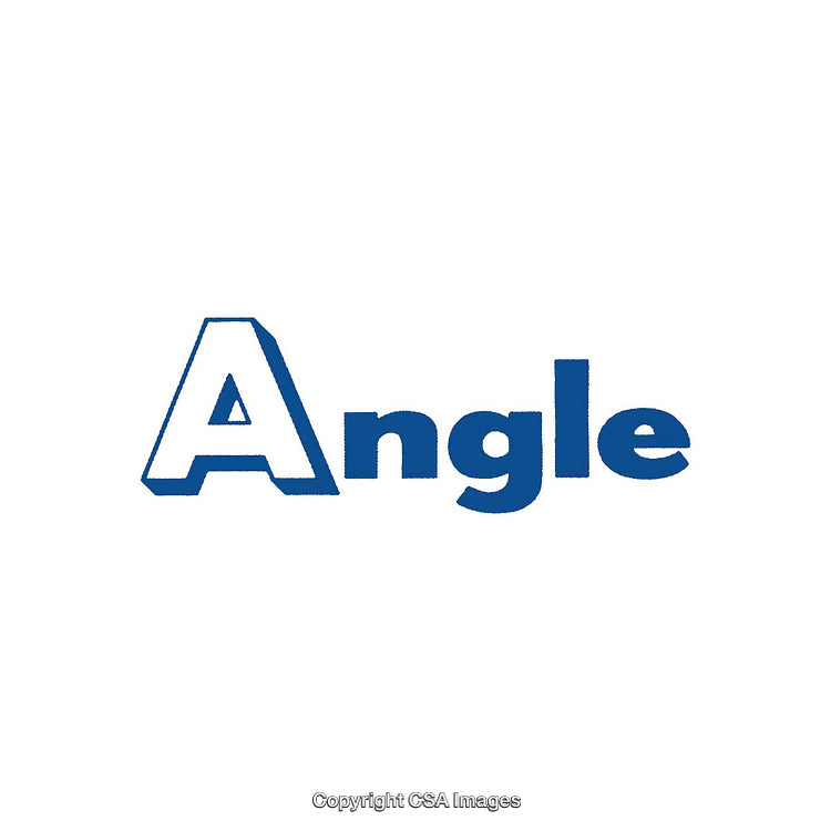 Blue Text With Bold Design Featuring the Word 'Angle'