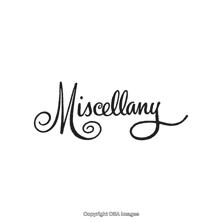 Elegant Calligraphy Design Featuring the Word Miscellany in Artistic Font Style