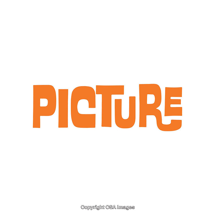 Bold Orange Typography Art Design on White Background