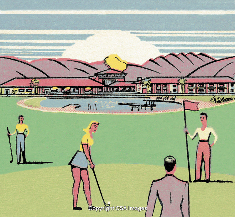 People Golfing