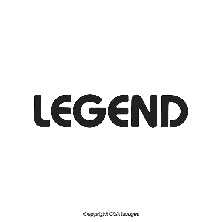 Bold Typography Display With the Word Legend in Modern Font Design
