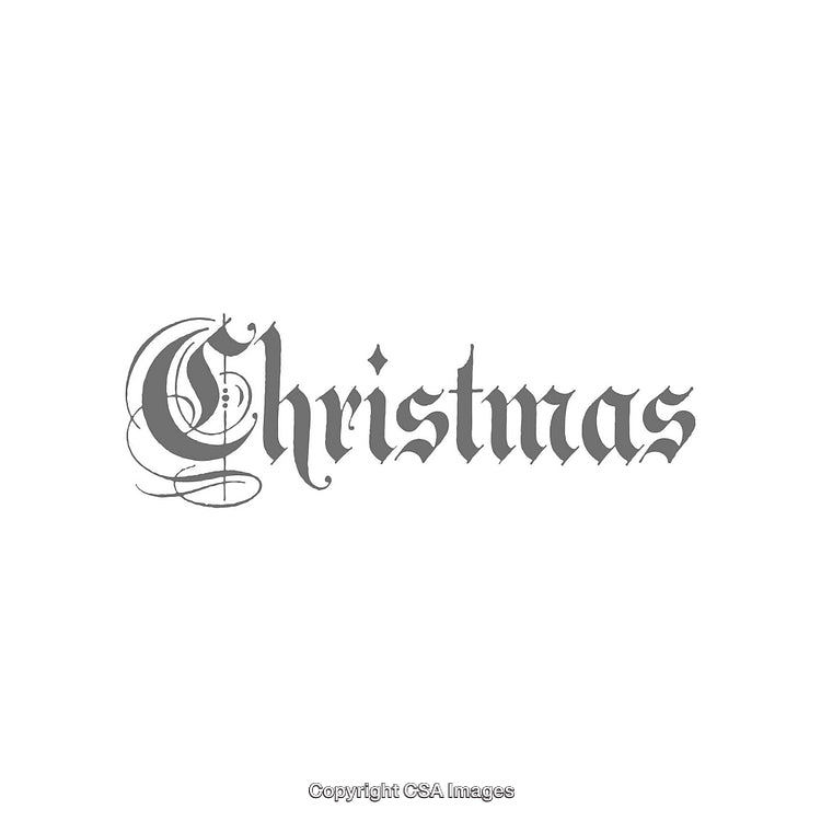 Elegant Handwritten Christmas Calligraphy in a Festive Style
