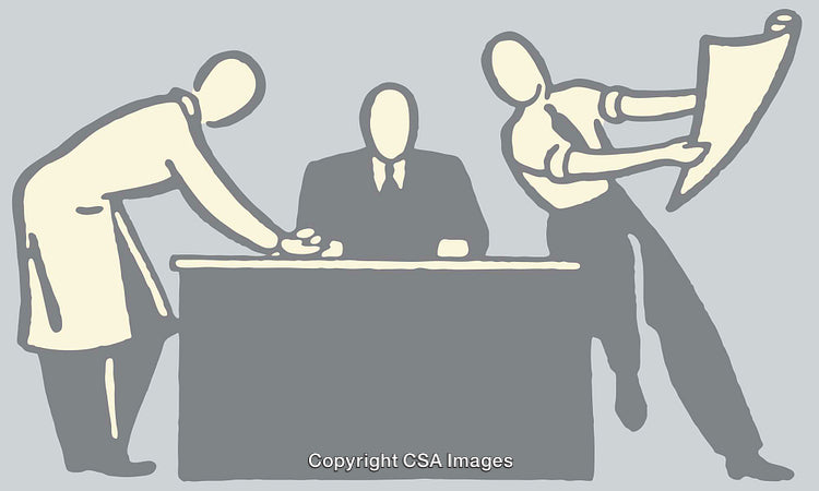 Collaborative Teamwork Scene Depicting Professionals in an Office Environment