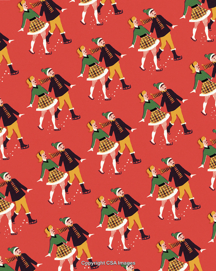 Pattern of Ice Skaters