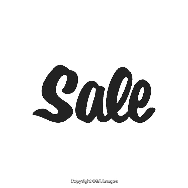 Bold Typography Featuring the Word 'Sale' on a White Background