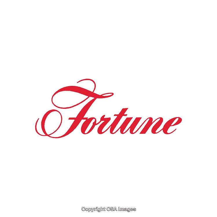 Stylized Red Lettering Showcasing the Word 'Fortune'