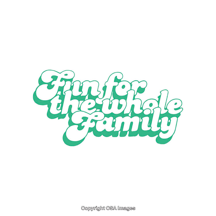 Green Text Graphic Promoting Fun for the Whole Family Experience
