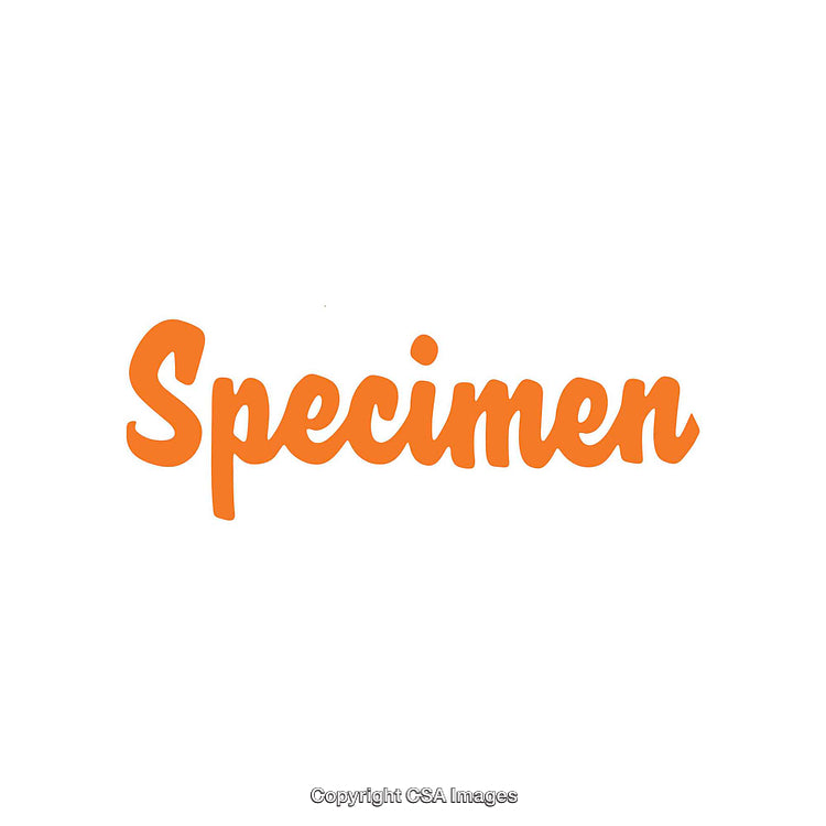 Bright Orange Cursive Typography on a Clean White Background