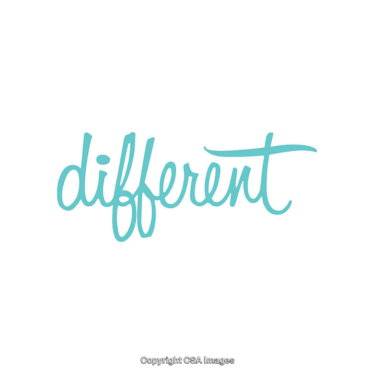 Blue Handwritten Different Text on White Background Offering Unique Style