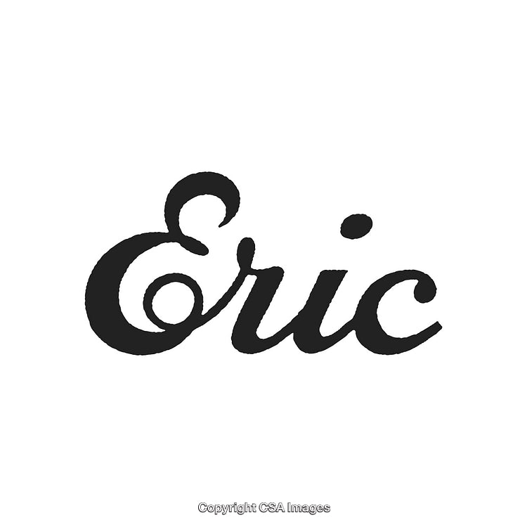 Elegant Black Cursive Lettering of a Name on White Background