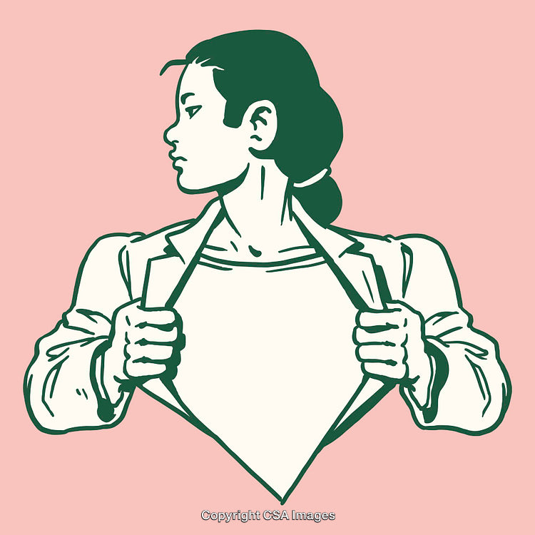 Illustration of Empowered Woman Inspiring Confidence and Strength