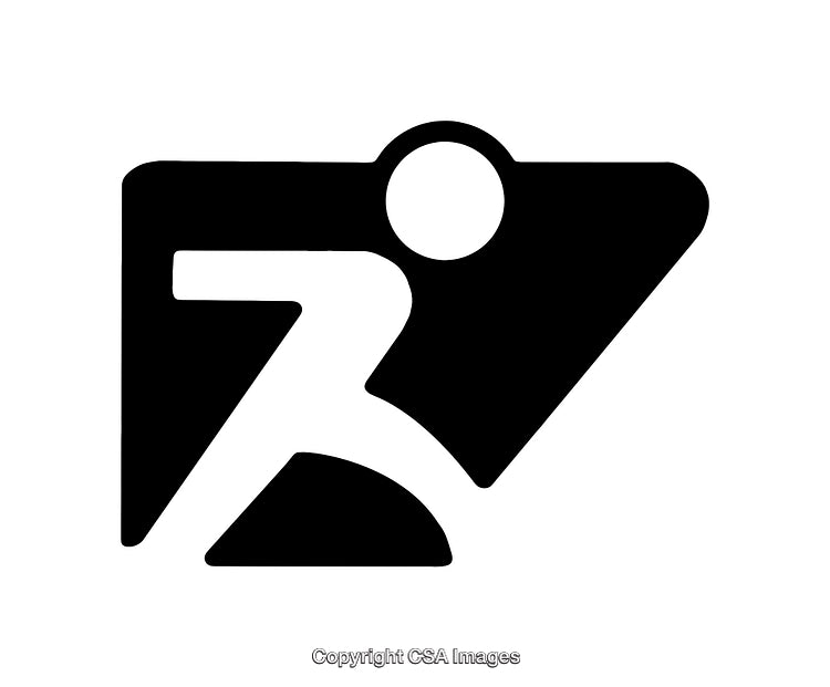 Dynamic Black and White Icon Representing Clean and Bold Design