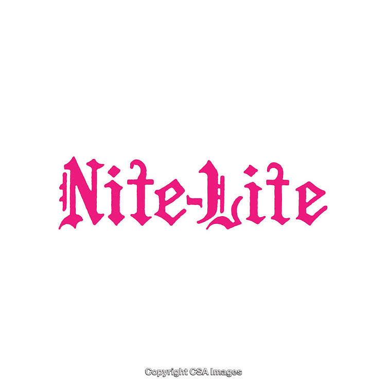 Bold Pink Gothic Text on White Background in Old English Style