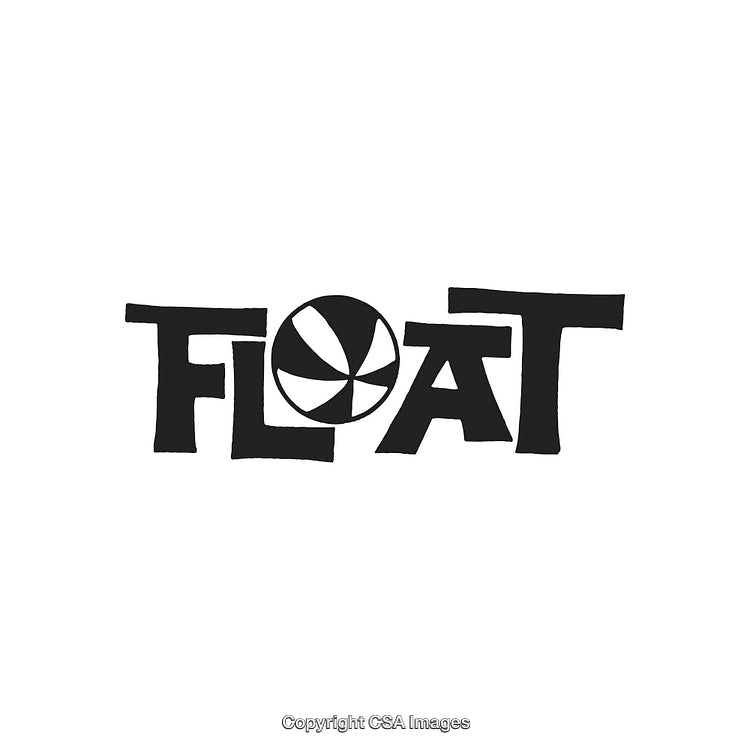 Stylized Graphic Text Logo with Playful Geometric Accents