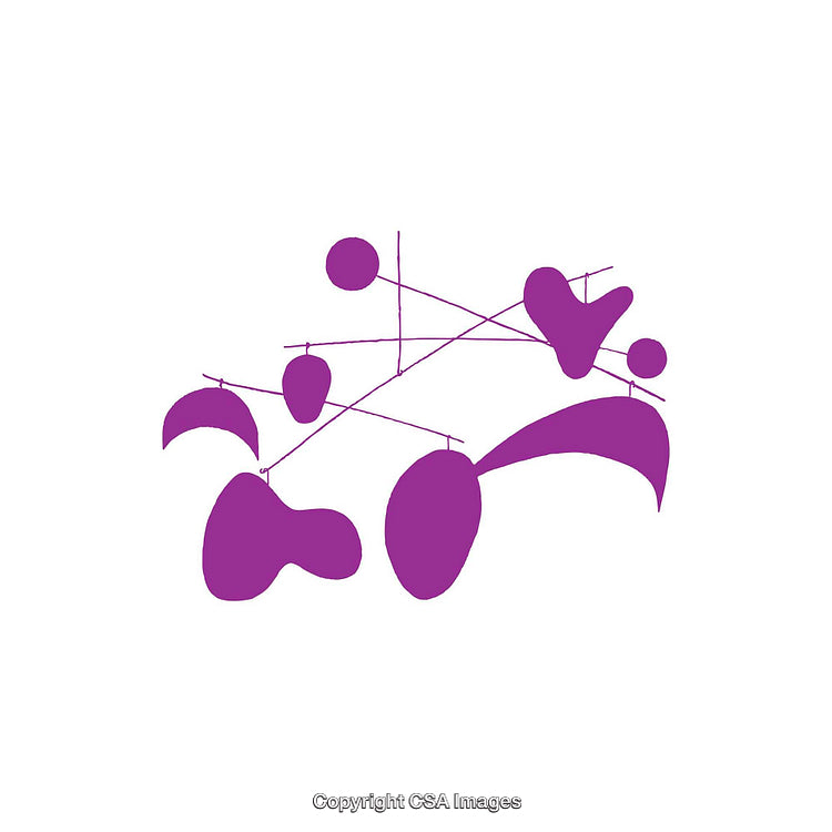 Purple Abstract Shapes and Lines Creating a Modern Artistic Design