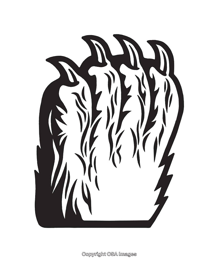 Black and White Illustration of Stylized Animal Claw Marks