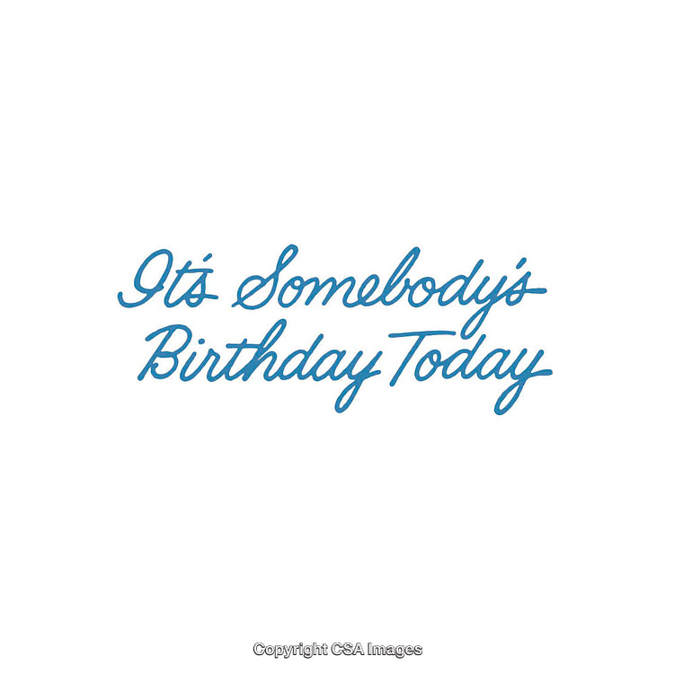 Elegant Handwritten Script With Birthday Greeting on White Background
