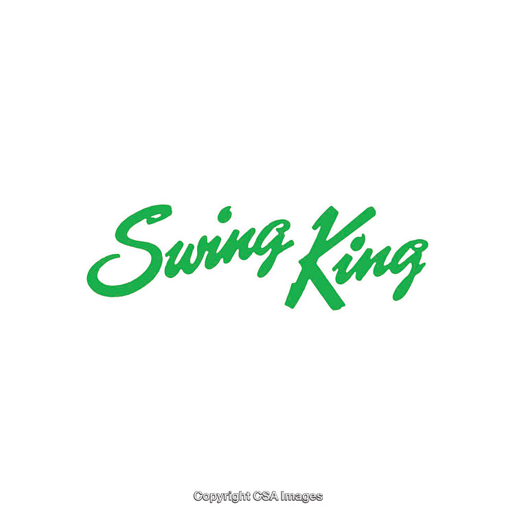 Green Single Color Text Logo Displaying 'Swing King'