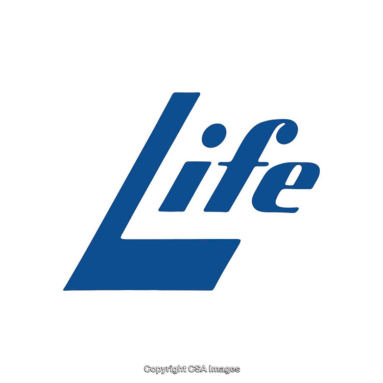 Blue Text Logo Featuring the Word Life in a Modern Font Design