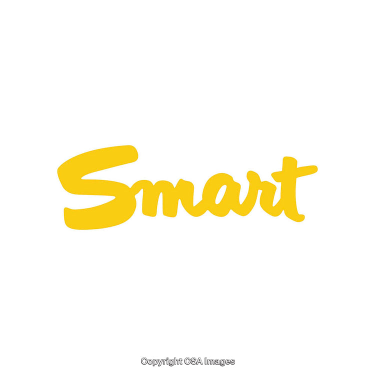 Bright Yellow Script Text on a Minimalistic White Background