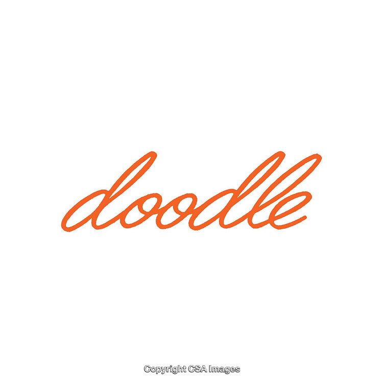 Minimalist Orange Handwriting Text on White Background Design