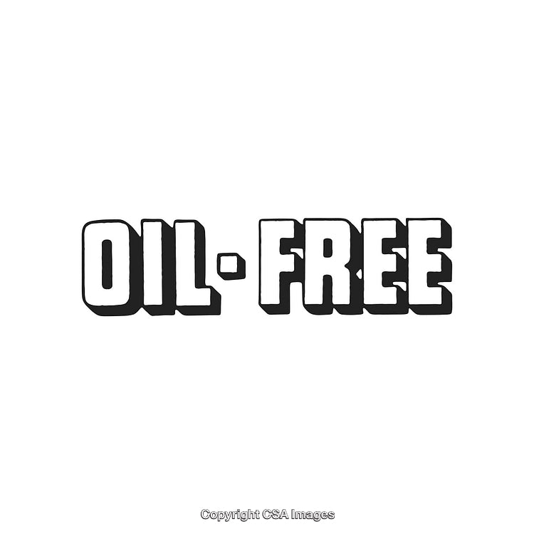 Bold Text Illustration Highlighting Oil-Free Assurance for Products or Services
