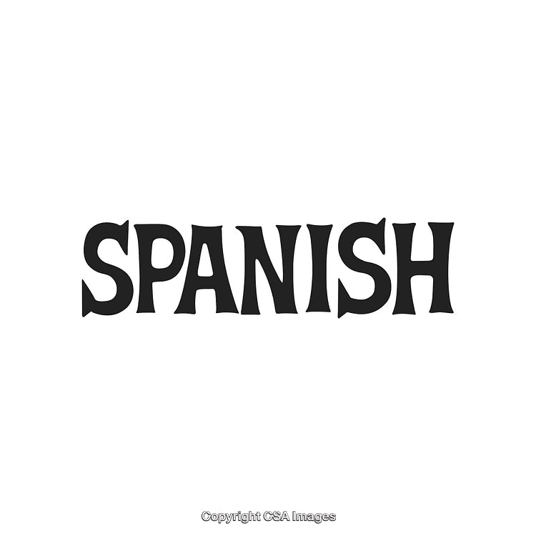 Spanish Text in Bold Typographic Style on Minimalistic White Background