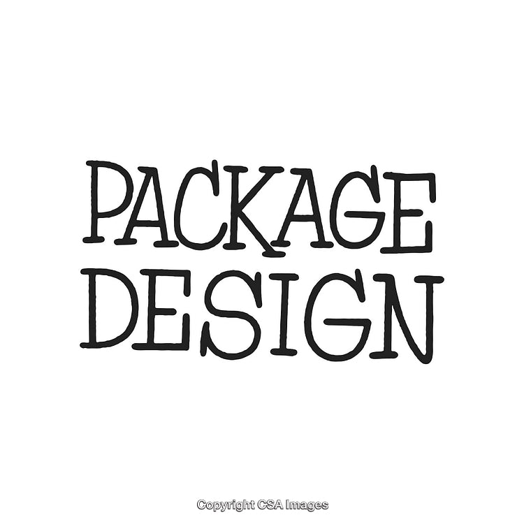 Creative Handwritten Text Depicting a Conceptual Package Design Message in Black