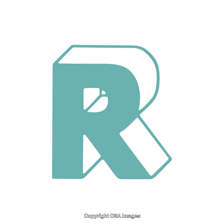 Creative Geometric Design Featuring the Letter R in Minimalistic Style