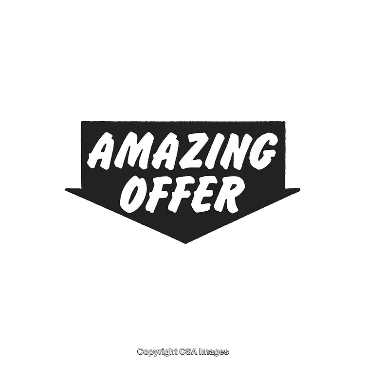 Bold Black Arrow Featuring Amazing Offer Text Design