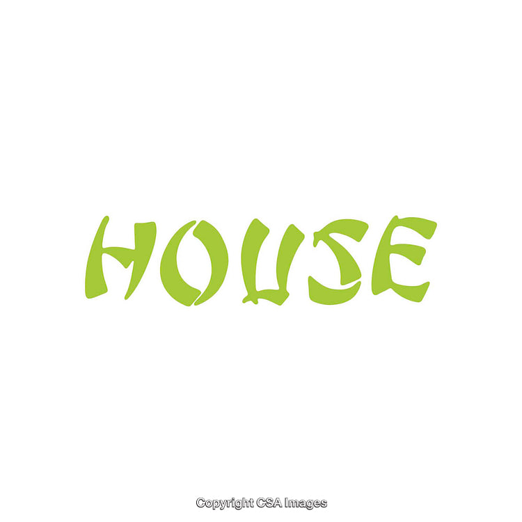 Creative Typography Design Featuring Green Text on White Background