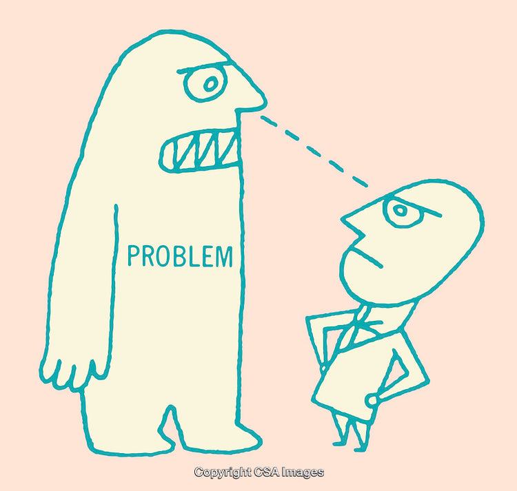 Confronting Challenges with Determination Through Playful Illustration Depiction