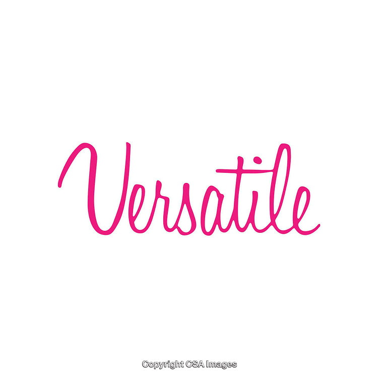 Bold Pink Calligraphy Text Displaying Versatile on White Background