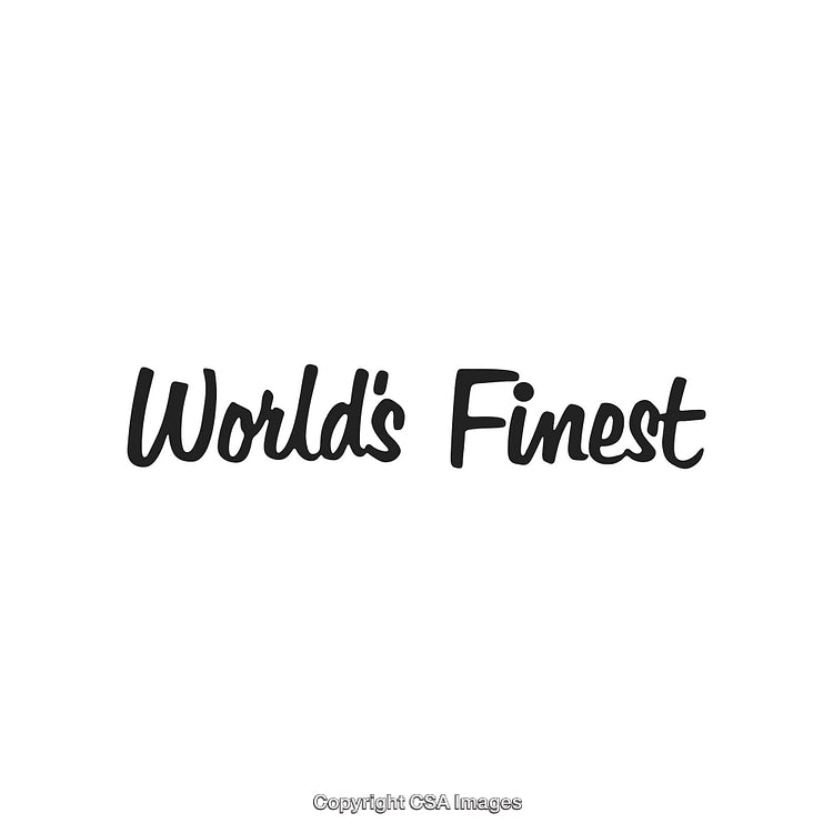 World's Finest Text in Artistic Modern Typography on White Background