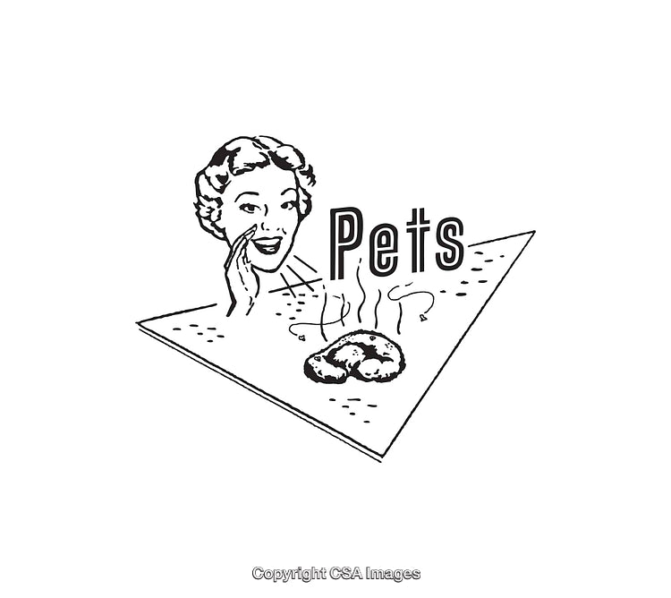 Vintage Styled Line Art Illustration Featuring a Woman and Text Design