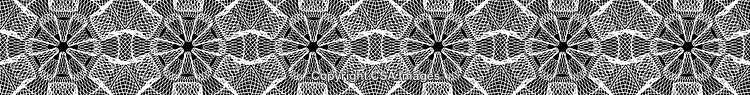 Intricate Black And White Abstract Pattern With Symmetrical Geometric Designs