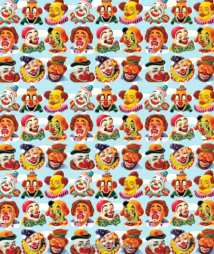 Hobo and clown pattern